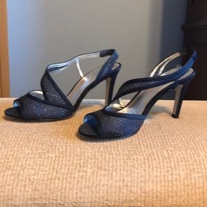 Navy Blue Evening Dress Sandal